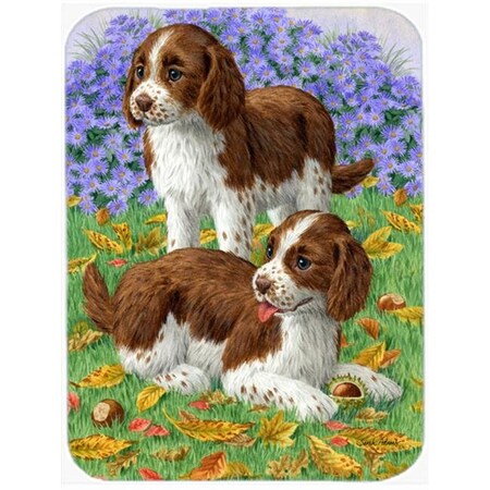 Carolines Treasures Carolines Treasures ASA2116LCB Welsh Springer Spaniel Pups Glass Cutting Board; Large ASA2116LCB